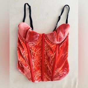 RARE Miaou Velvet Corset Top